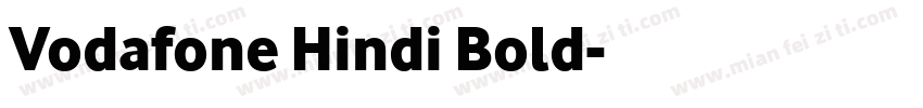 Vodafone Hindi Bold字体转换